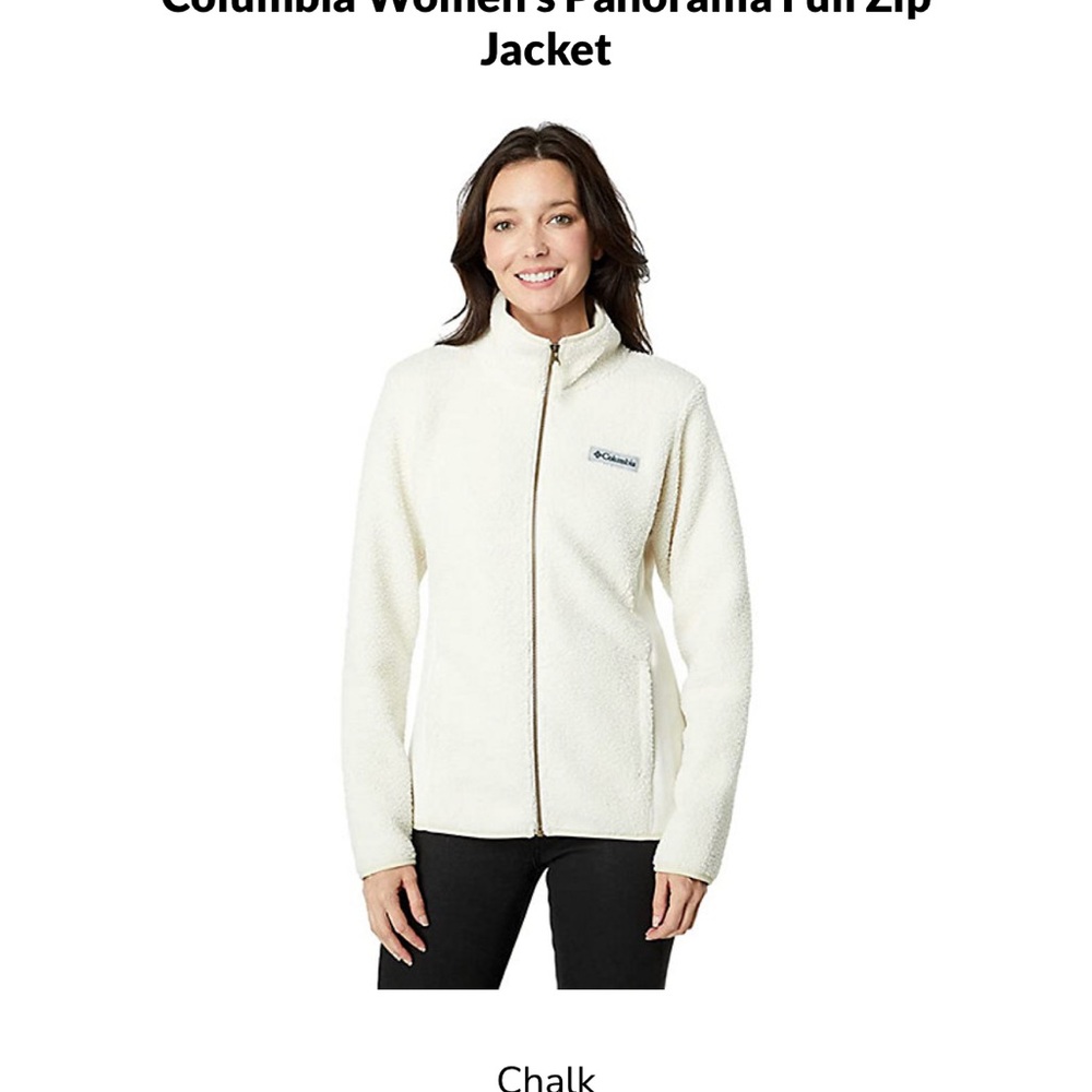 Columbia Panorama Full Zip Sherpa Fleece Chalk